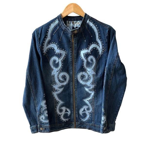 Vintage Denim Jacket Embroidered - Picture 3 of 11